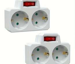 2 X Switchable Sockets with Switch | 2 X Переменные розетки с выключателем