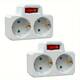 2 X Switchable Sockets with Switch | 2 X Переменные розетки с выключателем