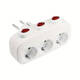 3 X Switchable Sockets with Individual On/Off Switch