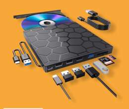 External DVD Writer + Hub