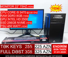 Masaüstü Kompüterlər Legion LG-5015 G2030 / CORE i3 / CORE i5