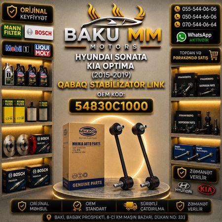 Hyundai Sonata / Kia Optima Ön Stabilizator Sırğası (Link) - Yeni / 54830C1000 – Bakı – ucuztap.az