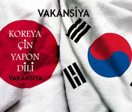 Çin  Koreya Yapon dilini məllimi tələb olunur 