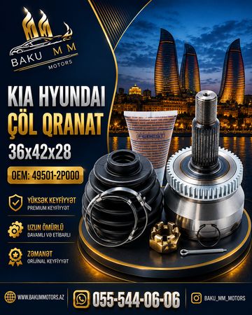 Kia Hyundai Çöl Qranat 36x42x28 OEM 49501-2P000 | Hyundai Kia Ehtiyat Hissələri – Bakı – ucuztap.az