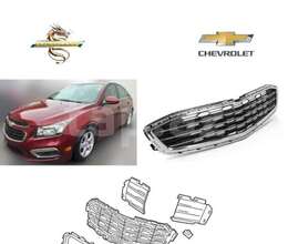 "Chevrolet Cruze 2015" radiator barmaqlığı nikelli