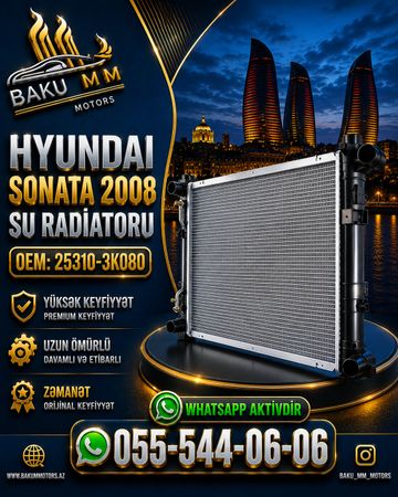 Hyundai Sonata 2008 Mator Su Radiatoru – 25310-3K080 – Bakı – ucuztap.az