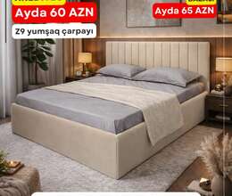 Yumşaq ikinəfərlik çarpayılar Kreditlə