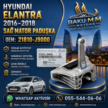21810J9000 Sağ Mator Paduşka | Elantra 2016, 2017, 2018 – Bakı – ucuztap.az