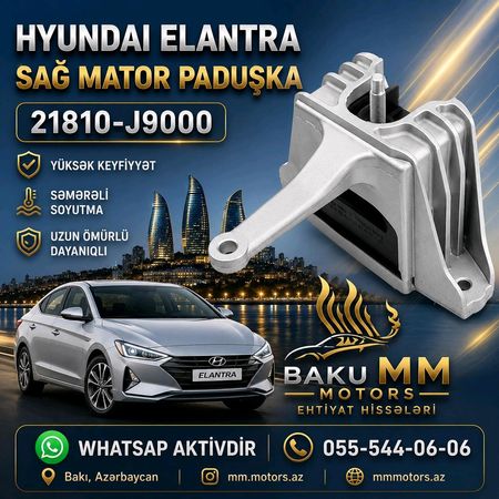 Hyundai Elantra 2019–2020 Sağ Mator Paduşka – 21810-J9000 – Bakı – ucuztap.az