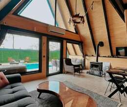 A frame evlərin tikintisi.