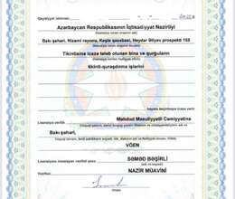 Dövriyyəli lisenziyalı tikinti şirkəti satılır