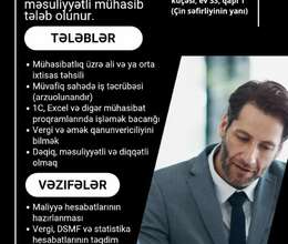 Mühasib Vakansiyası