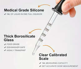 Qapaqlı 1 ml şüşə pipetlər
