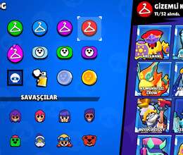 Brawl Stars Hesabı, 100 Karakter Açılı, 41 Max Level