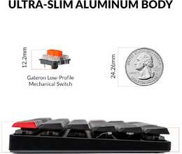 Keychron K3 Pro Ultra Slim RGB naqilsiz mexaniki klaviatura