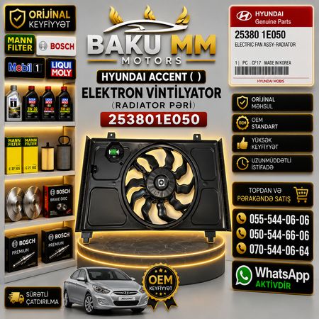 Hyundai Accent Elektron Ventilyatoru Radiator Pəri (253801E050) – HYUNDAI KIA EHTIYAT HISSELERI – Bakı – ucuztap.az