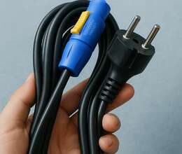 PowerCON → Schuko Kabel (3 metr)