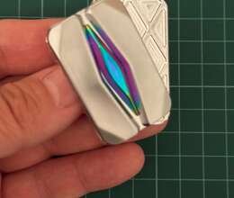 Silver Titanium Mountain Anti Stress Fidget