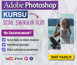 Adobe Photoshop kursu sosial şəbəkələr üçün 