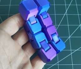 Neon cube fidget