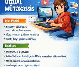 Vizual Mütəxəssis axtarılır