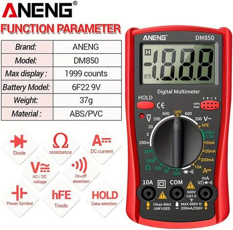 ANENG DM850 Rəqəmsal Multimetr