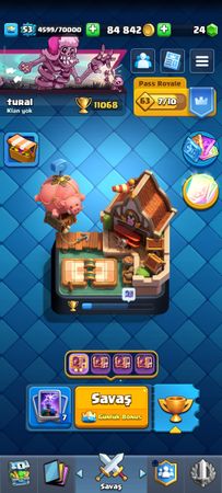 Claş royale hesabı