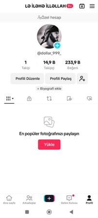 Tiktok Hesabı — İşlənmiş