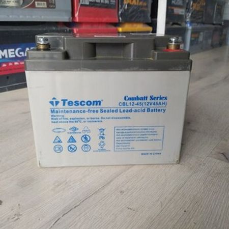 "Tescom 12 volt" akkumulyator 6 st 45 ah