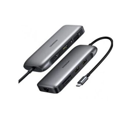 Məlumat kabeli Ugreen USB-C to HDMI, DP, VGA, USB3.0, RJ45 – Kompüter aksesuarları – ucuztap.az