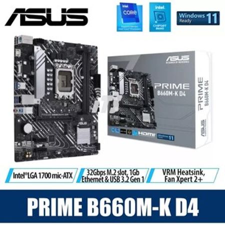 Ana plata Asus Prime B660M-K D4 (LGA 1700) – Masaüstü kompüterlər – ucuztap.az