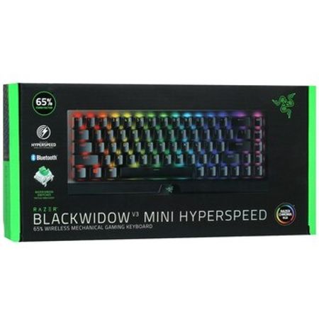 Klaviatura Razer Gaming Keyboard BlackWidow V3 Mini HyperSpeed Green Switch WL/BT/USB RU RGB – Kompüter ak… – ucuztap.az