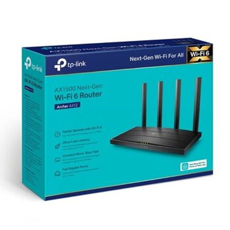 Wi-Fi-router TP-Link Archer AX12 Wi-Fi 6 Mesh Router AX1500 – Şəbəkə avadanlıqları – ucuztap.az