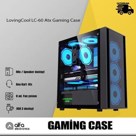 LovingCool LC-60 Atx Gaming Case – Masaüstü kompüterlər – ucuztap.az