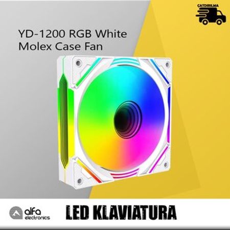 RGB kuler Loving Cool YD-1200 Molex White – Masaüstü kompüterlər – ucuztap.az
