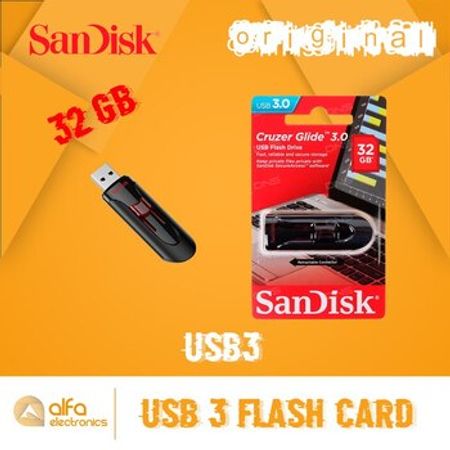Flaş kart USB3 Sandisk Cruzer Glide 32GB – Kompüter aksesuarları – ucuztap.az