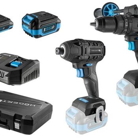 Akkumulyatorlu drel və vintburan dəsti "Högert HT2E248-B224IPD"