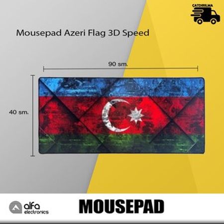 Mousepad Azeri Flag 3D Speed – Kompüter aksesuarları – ucuztap.az