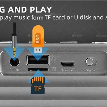 Dinamik bluetooth Kisonli S4 (naqilsiz səs gücləndirici) – Audio və video – ucuztap.az