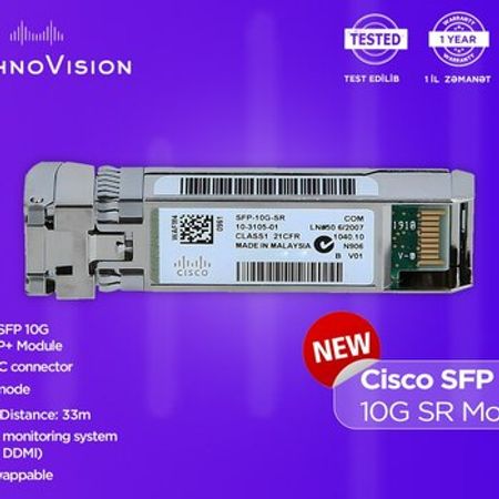 Cisco SFP 10G SR Module – Şəbəkə avadanlıqları – ucuztap.az