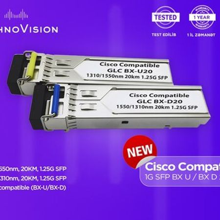 Cisco Compatible 1G SFP BX U / BX D 20km – Şəbəkə avadanlıqları – ucuztap.az