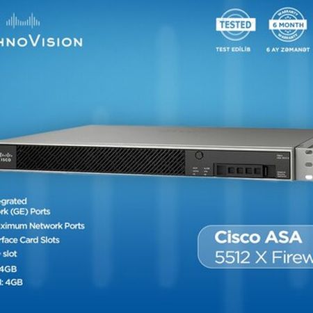 Cisco ASA 5512 X Firewall – Şəbəkə avadanlıqları – ucuztap.az