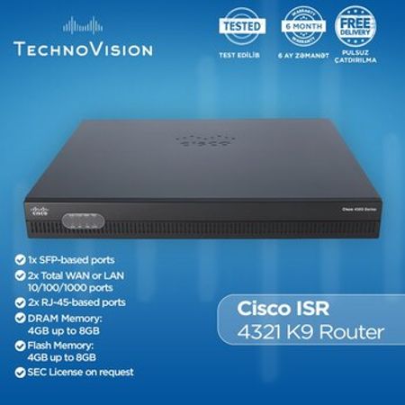 Cisco ISR 4321 K9 Router – Şəbəkə avadanlıqları – ucuztap.az
