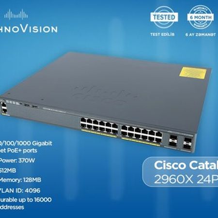 Cisco Catalyst 2960X 24PS L – Şəbəkə avadanlıqları – ucuztap.az