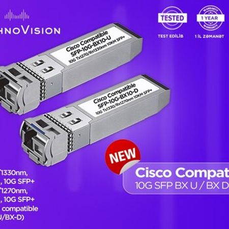 Cisco Compatible 10G SFP BX U / BX D 10km – Şəbəkə avadanlıqları – ucuztap.az