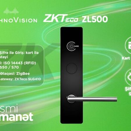 ZKTeco ZL500 Hotel Lock – Təhlükəsizlik avadanlığı – ucuztap.az