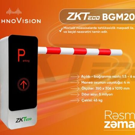 ZKTeco BGM2000 Barrier (3m.) – Təhlükəsizlik avadanlığı – ucuztap.az
