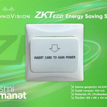ZKTeco Energy Saving Switch – Təhlükəsizlik avadanlığı – ucuztap.az