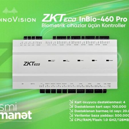 ZKTeco İnBio460 Pro Plus – Təhlükəsizlik avadanlığı – ucuztap.az