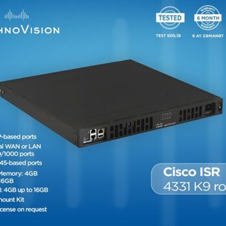 Cisco ISR 4331 K9 router – Şəbəkə avadanlıqları – ucuztap.az